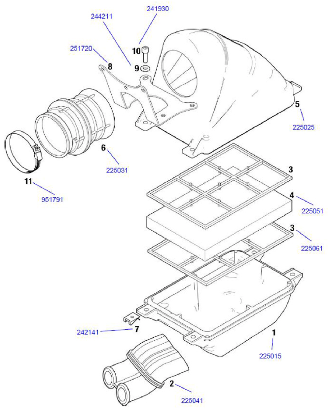 Air Box Bracket 251720 For Rotax