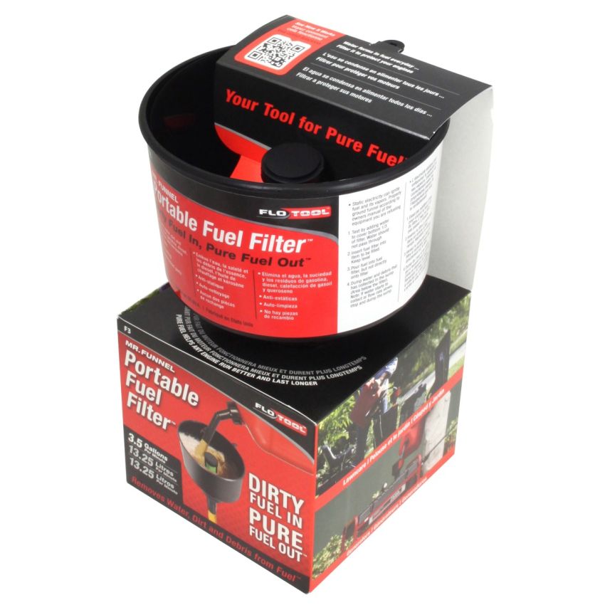 Mr Funnel RFF3c Fuel Filter 3.5 Gal Petrol Diesel Heating Oil Kerosene