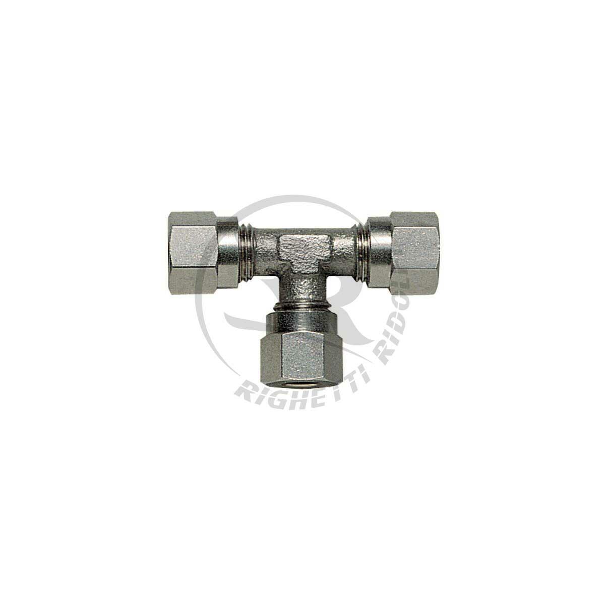 T Piece Connector For Braided Brake Pipe 3 Way Flow