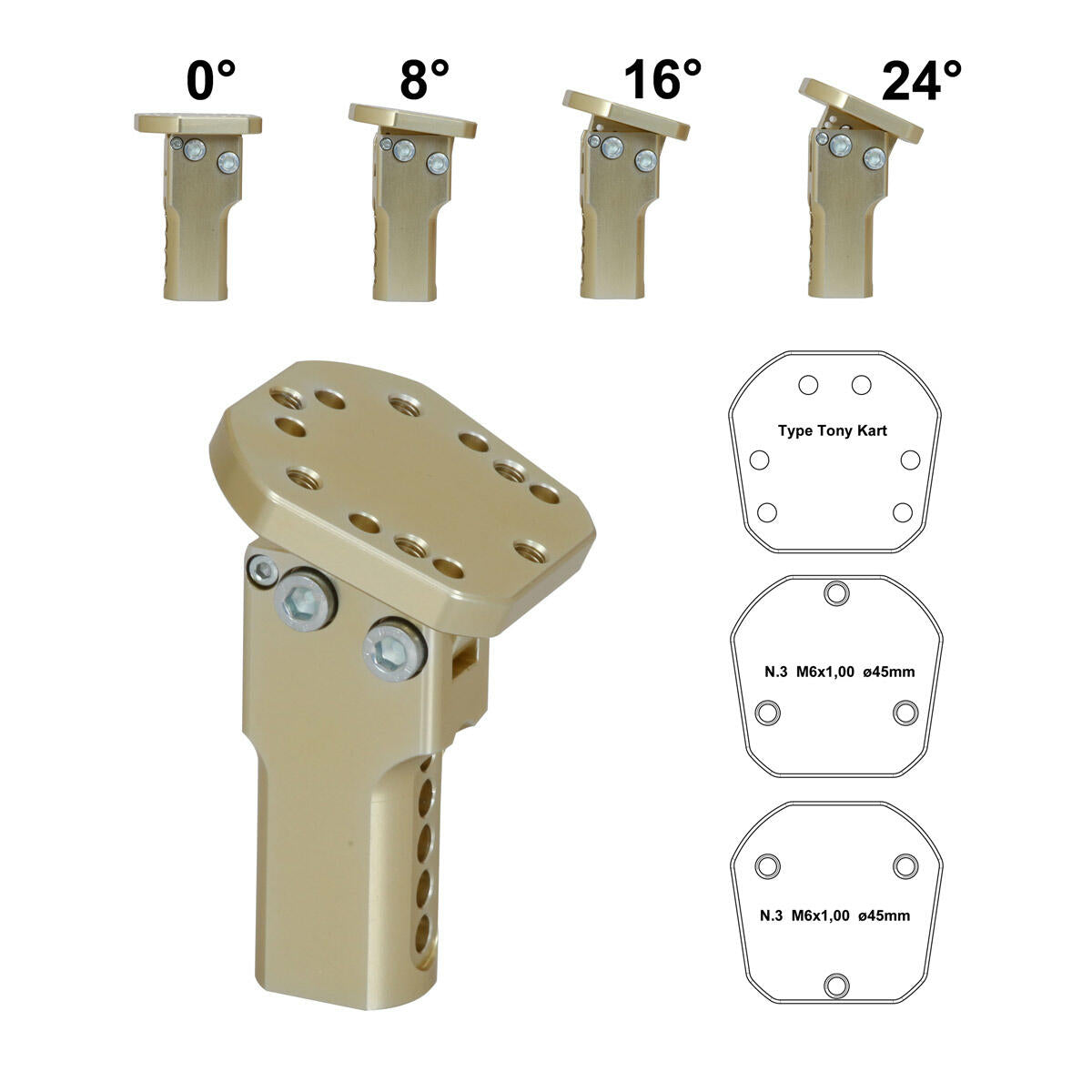 Adjustable Long Steering Wheel Boss D.20Mm